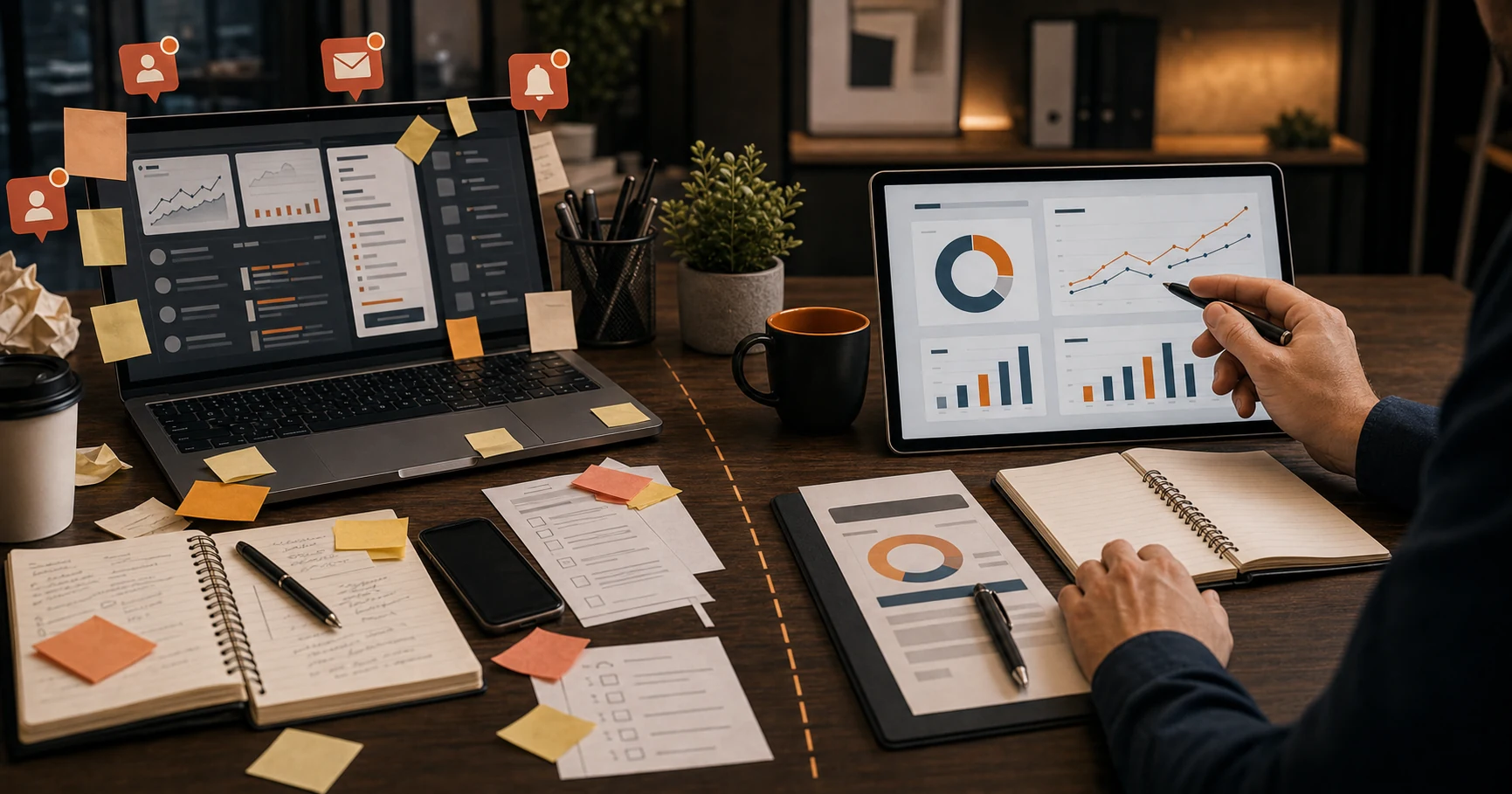 Imagem do artigo: Como escolher entre fazer marketing sozinho ou com apoio especialista