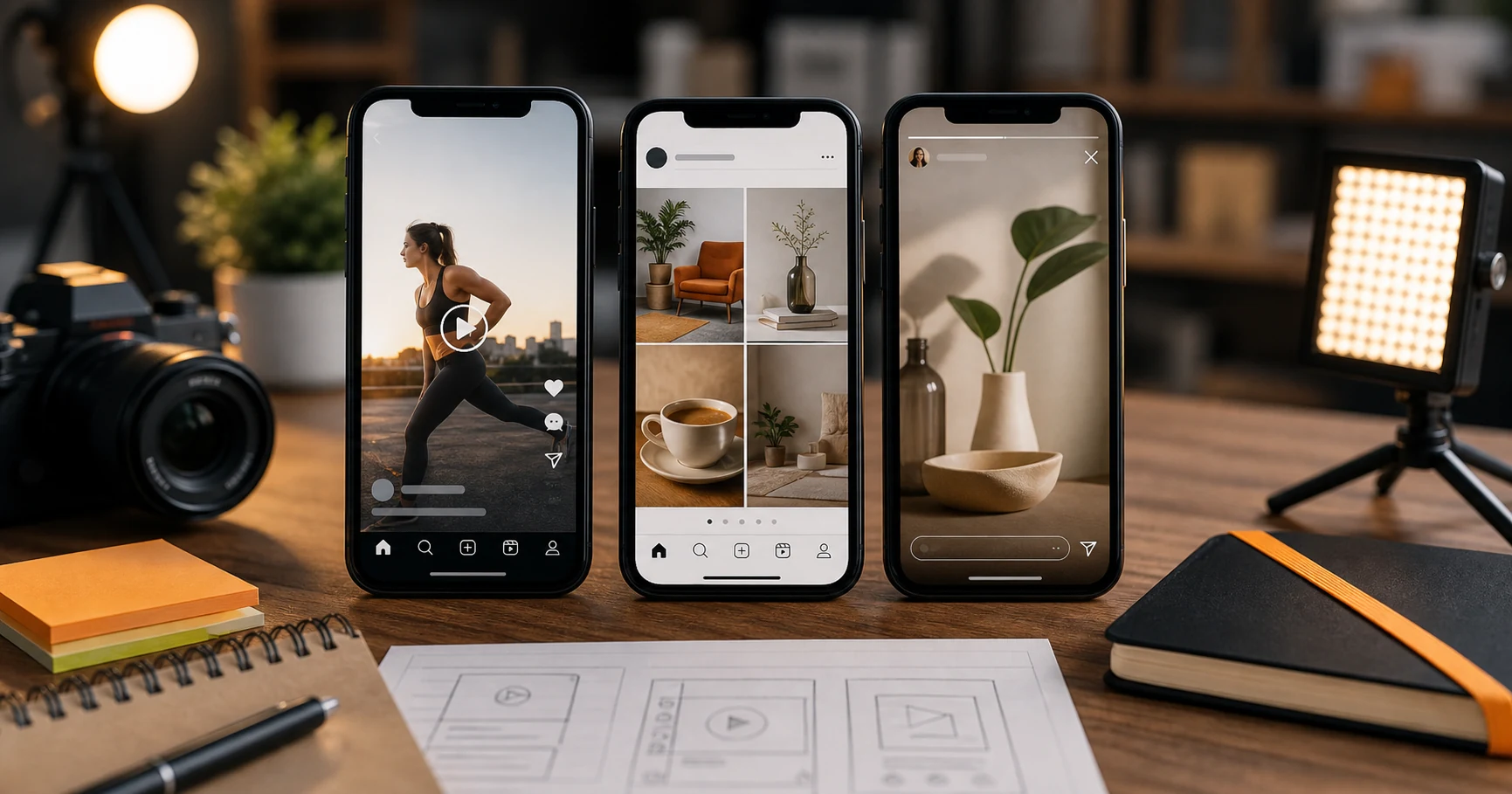 Imagem do artigo: Reels, carrossel ou stories: qual formato funciona para cada objetivo